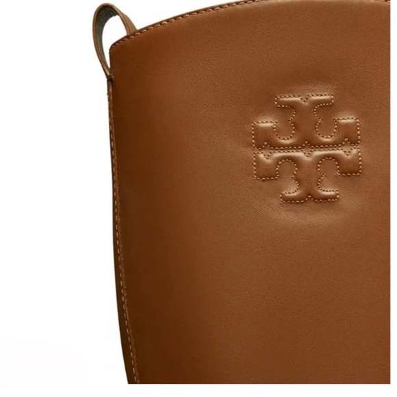 Tory Burch Women’s The Riding Boots Brown Leather Shoes Size 8.5 NWT - Picture 3 of 11